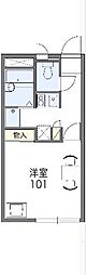 レオパレスSATO 1Kの間取図画像