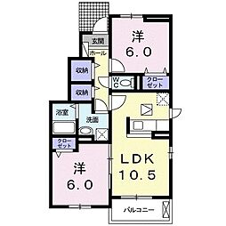 間取図画像 2LDK