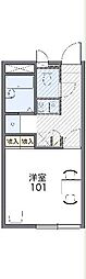 レオパレスグランパルク 1Kの間取図画像