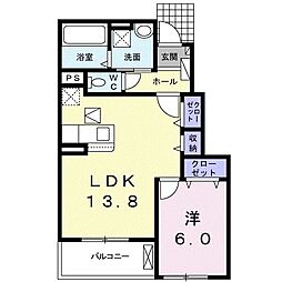 ルミナーレ　Ｎ 1階1LDKの間取り