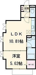 小田急小田原線 鶴川駅 徒歩5分の賃貸アパート 1階1LDKの間取り