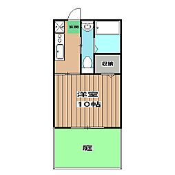 ドマーニ 1階1Kの間取り