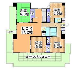 リージョン御池 5階4LDKの間取り