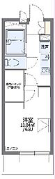 レオパレスメゾン吉祥院 1階1Kの間取り