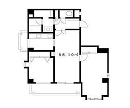 綾東ヴィレッジ弐番館 6階2LDKの間取り