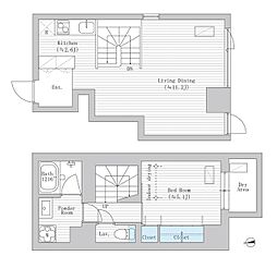 ＬＡ　ＲＥＩＮＡ　ＩＣＨＩＧＡＹＡ　ＫＡ 1階1LDKの間取り