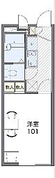 レオパレス香椎駅東 1階1Kの間取り