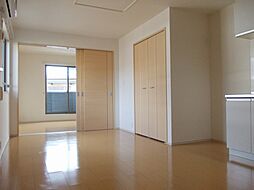 水間鉄道 水間観音駅 徒歩2分の賃貸アパート 2階1LDKのリビング/ダイニング