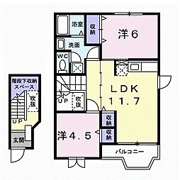 間取図画像 2LDK