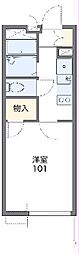 レオパレスクレシア柵町 1Kの間取図画像
