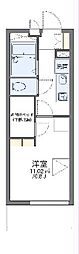 レオパレスALFACITYH 1Kの間取図画像