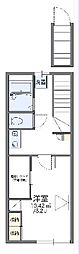 レオパレスノーヴァ 1Kの間取図画像