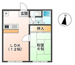 間取図画像 1LDK