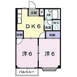 間取図画像 2DK