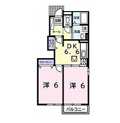 間取図画像 2DK