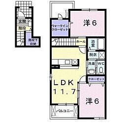 間取図画像 2LDK