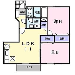 間取図画像 2LDK