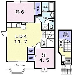 間取図画像 2LDK