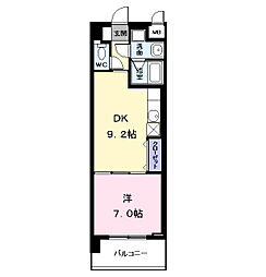 名古屋臨海高速あおなみ線 小本駅 徒歩9分の賃貸マンション 5階1DKの間取り