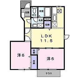 間取図画像 2LDK