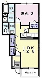間取図画像 1LDK