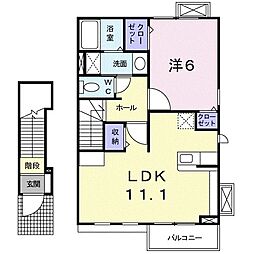 間取図画像 1LDK