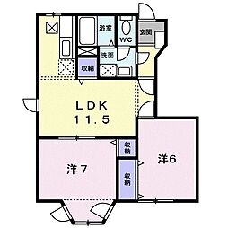 間取図画像 2LDK
