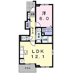 間取図画像 1LDK