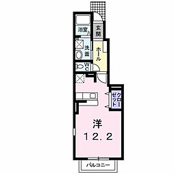 上毛電気鉄道 中央前橋駅 徒歩6分の賃貸アパート 1階ワンルームの間取り