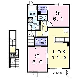 間取図画像 2LDK