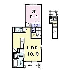 間取図画像 1LDK
