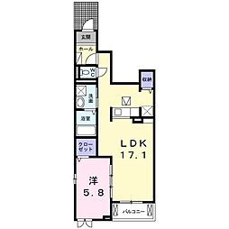 間取図画像 1LDK
