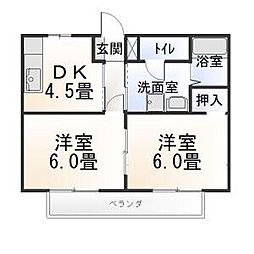 間取図画像 2DK