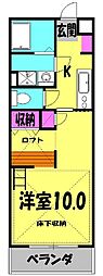 ルネス　グランドゥール 5階1Kの間取り