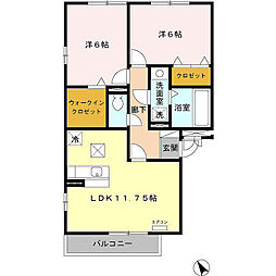 間取図画像 2LDK