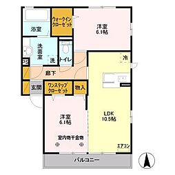 間取図画像 2LDK