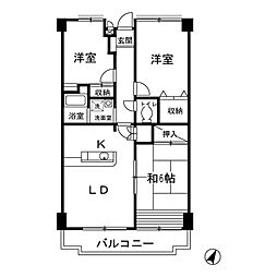 コンフォール瑞江 3LDKの間取図画像