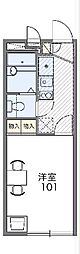 レオパレスクレール 1Kの間取図画像