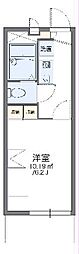 レオパレスレジデンス 1Kの間取図画像