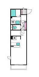 フォンテーヌ ワンルームの間取図画像