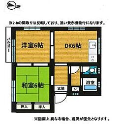 間取図画像 2DK
