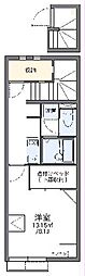 レオネクストアートラスＴａｋａ 2階1Kの間取り