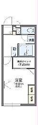 レオパレス数沢2 1Kの間取図画像