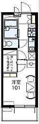 レオパレス三九郎 1Kの間取図画像