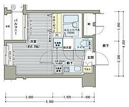 JR総武本線 馬喰町駅 徒歩1分の賃貸マンション 10階1Kの間取り