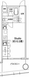 ＹＯＴＳＵＹＡ　ＲＥＳＩＤＥＮＣＥ 9階ワンルームの間取り