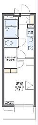 レオパレスVilla偕楽 1Kの間取図画像