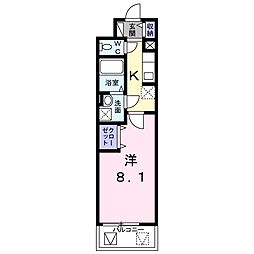 Osaka Metro長堀鶴見緑地線 ドーム前千代崎駅 徒歩5分の賃貸マンション 3階1Kの間取り