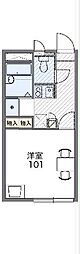 レオパレスサニーホームズ 1Kの間取図画像