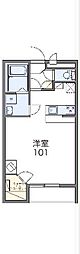 レオパレスとようら 1階1Kの間取り